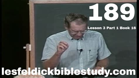 In 1990, one of his students with connections to a local TV station approached Les about taping a 30-minute weekly program. . Les feldick bible study